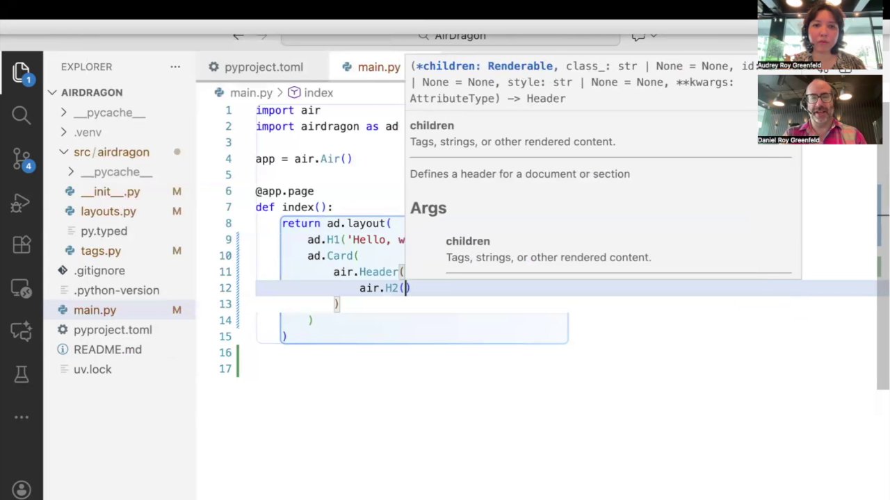 Code for creating a basic card component with a header.
