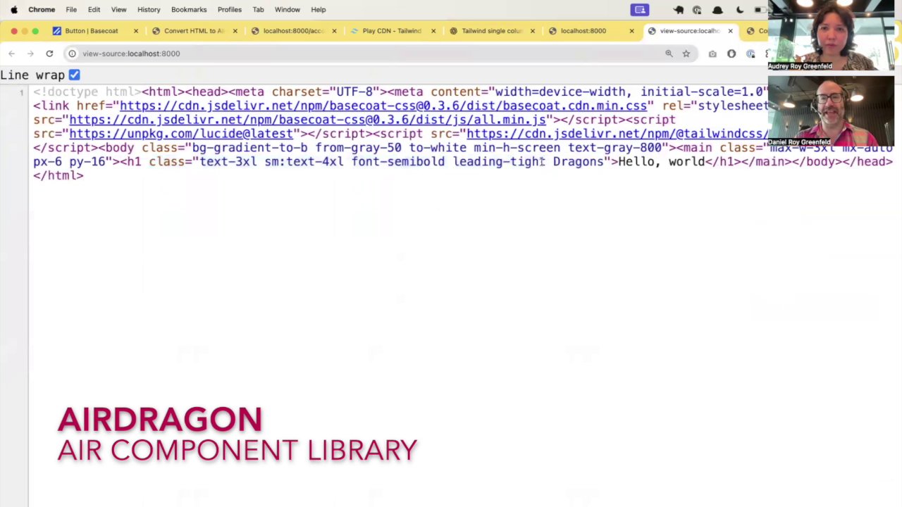 Code demonstrating how to add a custom class to an AirDragon component.